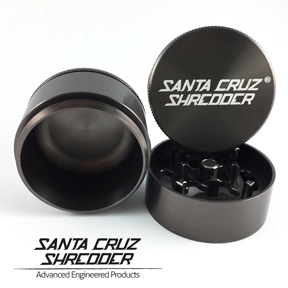 Santa Cruz Shredder Aluminum Herb Grinder, Small, 4-Part