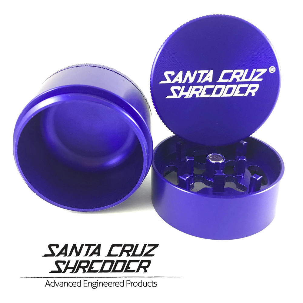 Santa Cruz Shredder Aluminum Herb Grinder, Small, 4-Part