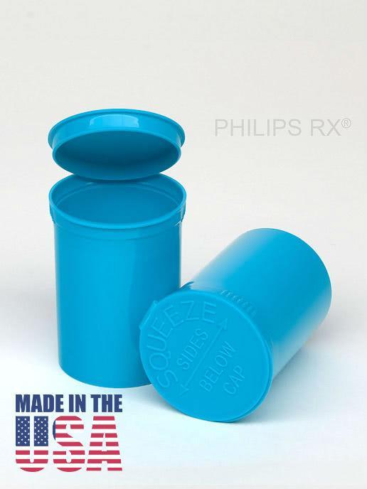 30 Dram Philips RX Pop Top Container Opaque Black 150 Count