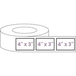 Blank Roll Rectangle White Gloss Premium BOPP Labels (Various Sizes)-Prescription Labels & State Compliant Labels