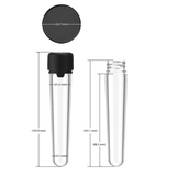 Chubby Gorilla 100Mm Aviator Cr Tube With Inner Seal & Tamper Evident Break-Off Band (Opaque Black Tube With Opaque Black Closure) - (500 Count)-Joint Tubes & Blunt Tubes