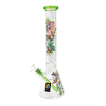 Influenced Brandz X Linda Biggs 15" Beaker Bong - Design May Vary - (1 Count)-Hand Glass, Rigs, & Bubblers