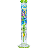 Influenced Brandz X Linda Biggs 15" Straight Bong - Design May Vary - (1 Count)-Hand Glass, Rigs, & Bubblers