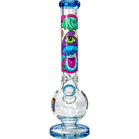 Influenced Brandz X Nicky Davis 15" Fishbowl Bong - (1 Count)-Hand Glass, Rigs, & Bubblers