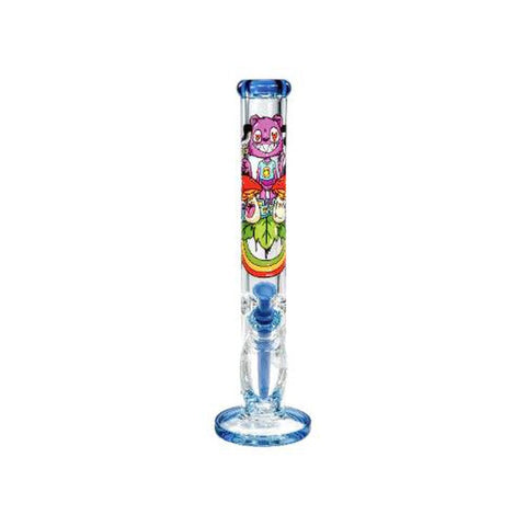 Influenced Brandz X Nicky Davis 15" Straight Bong - (1 Count)-Hand Glass, Rigs, & Bubblers