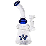 7" Bent Neck Star Perc Water Bubbler (1 Count)