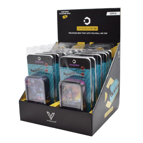 V Syndicate Syndicase 2.0 Waterproof Rolling Tray Stash 12pk Display - High  Science – 4aceswholesale