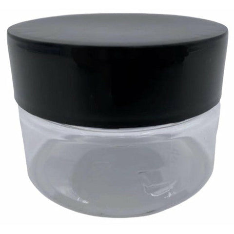 4oz Glass Jar Screw Top - Clear Jar with Black Lid (90 - 9,000